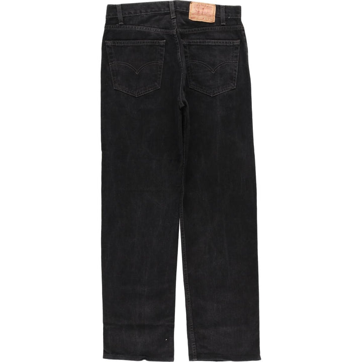 90'S Levi's 505-02600 Black Denim Tapered Denim Pants, Made in Canada, Men's Size W32, Vintage cotton black type Vintage Second Hand