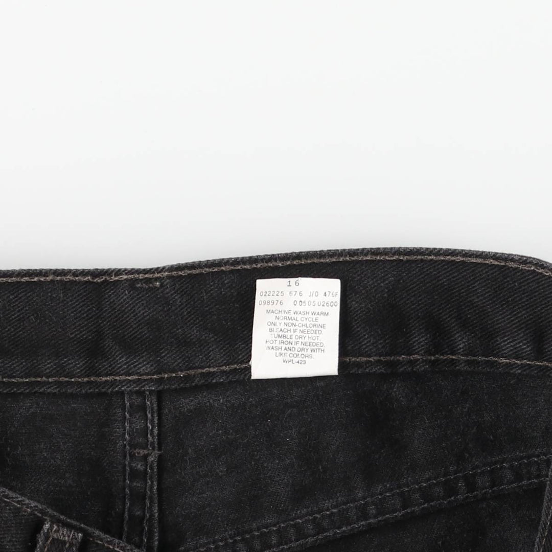 90'S Levi's 505-02600 Black Denim Tapered Denim Pants, Made in Canada, Men's Size W32, Vintage cotton black type Vintage Second Hand