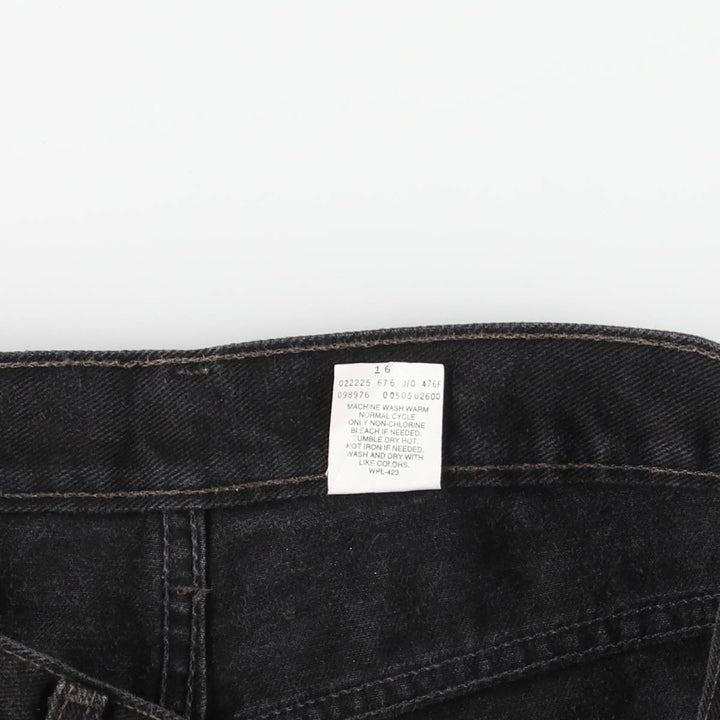 90'S Levi's 505-02600 Black Denim Tapered Denim Pants, Made in Canada, Men's Size W32, Vintage cotton black type Vintage Second Hand