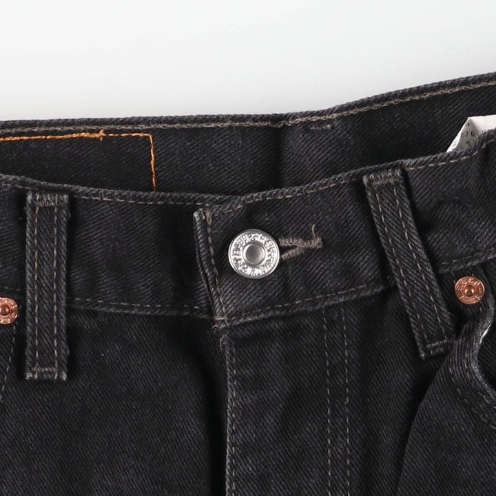90'S Levi's 505-02600 Black Denim Tapered Denim Pants, Made in Canada, Men's Size W32, Vintage cotton black type Vintage Second Hand