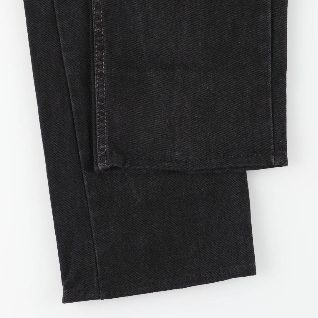 90'S Levi's 505-02600 Black Denim Tapered Denim Pants, Made in Canada, Men's Size W32, Vintage cotton black type Vintage Second Hand