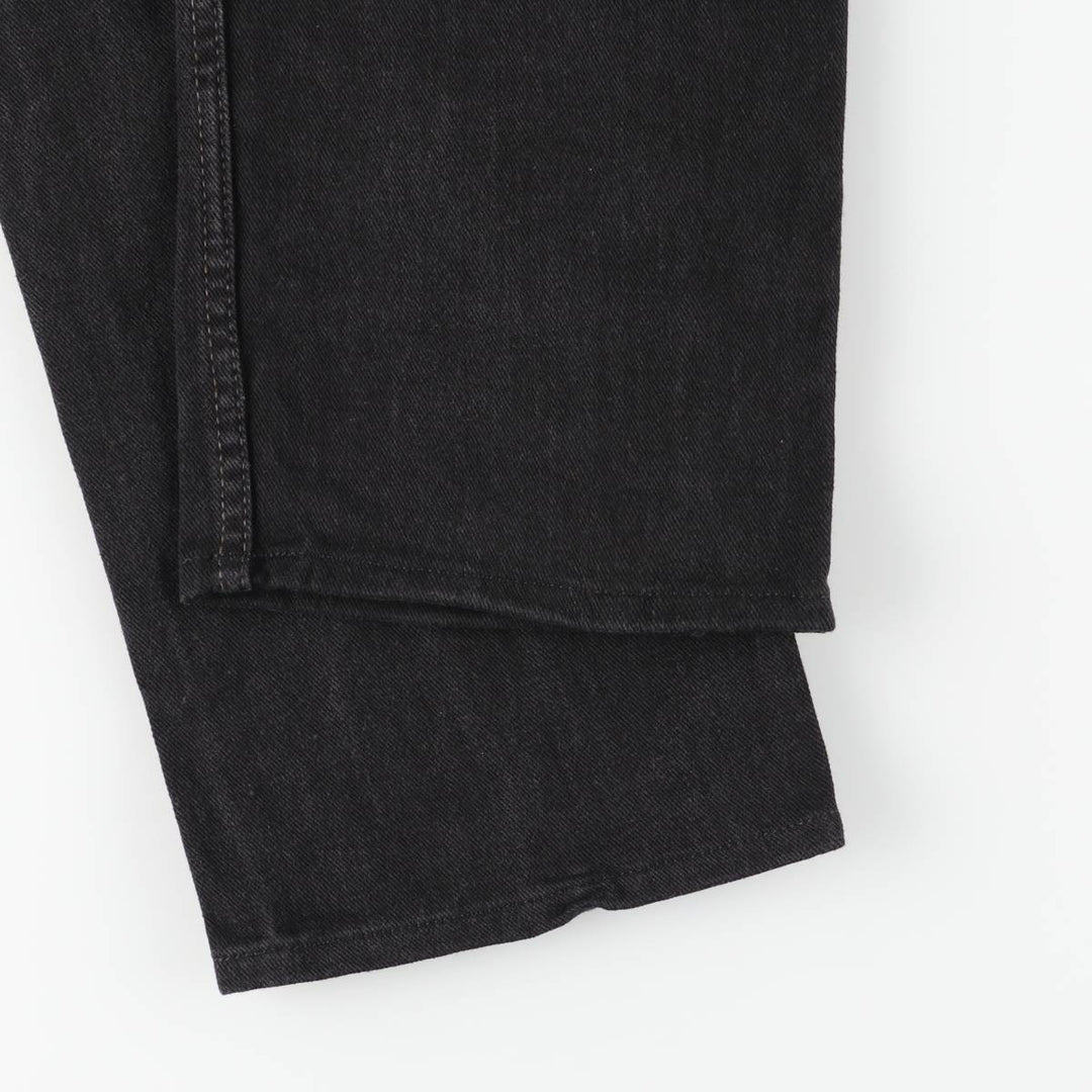 90'S Levi's 505-02600 Black Denim Tapered Denim Pants, Made in Canada, Men's Size W32, Vintage cotton black type Vintage Second Hand