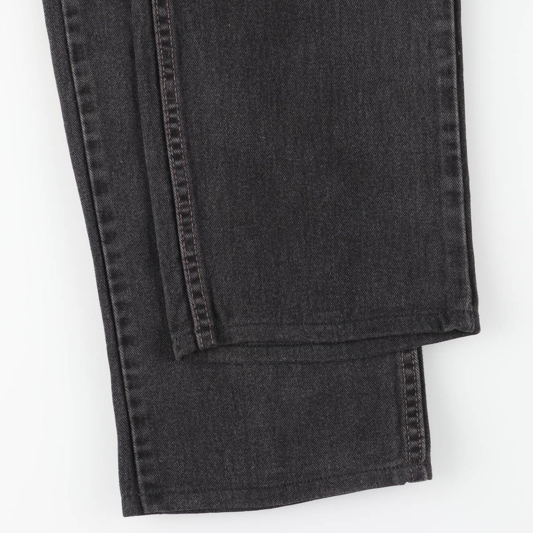 2000'S Levi's 505 Regular Fit Straight Leg Black Denim Tapered Denim Pants, Made in USA, Men's Size 34 cotton black type Vintage Second Hand