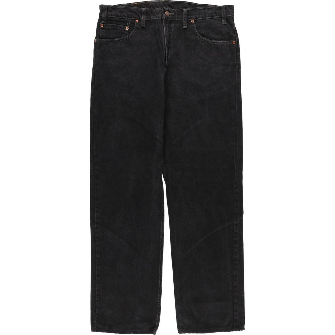 90'S Levi's 505-0260 Black Denim Tapered Denim Pants, Made in Canada, Men's, Size W36, Vintage cotton black type Vintage Second Hand