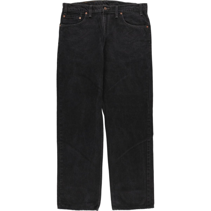 90'S Levi's 505-0260 Black Denim Tapered Denim Pants, Made in Canada, Men's, Size W36, Vintage cotton black type Vintage Second Hand