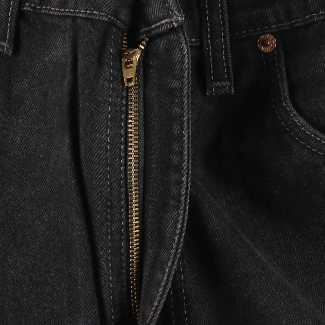 90'S Levi's 505-0260 Black Denim Tapered Denim Pants, Made in Canada, Men's, Size W36, Vintage cotton black type Vintage Second Hand