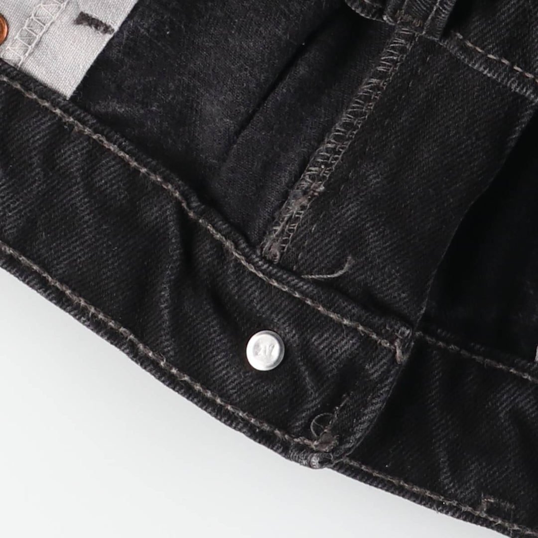 90'S Levi's 505-0260 Black Denim Tapered Denim Pants, Made in Canada, Men's, Size W36, Vintage cotton black type Vintage Second Hand