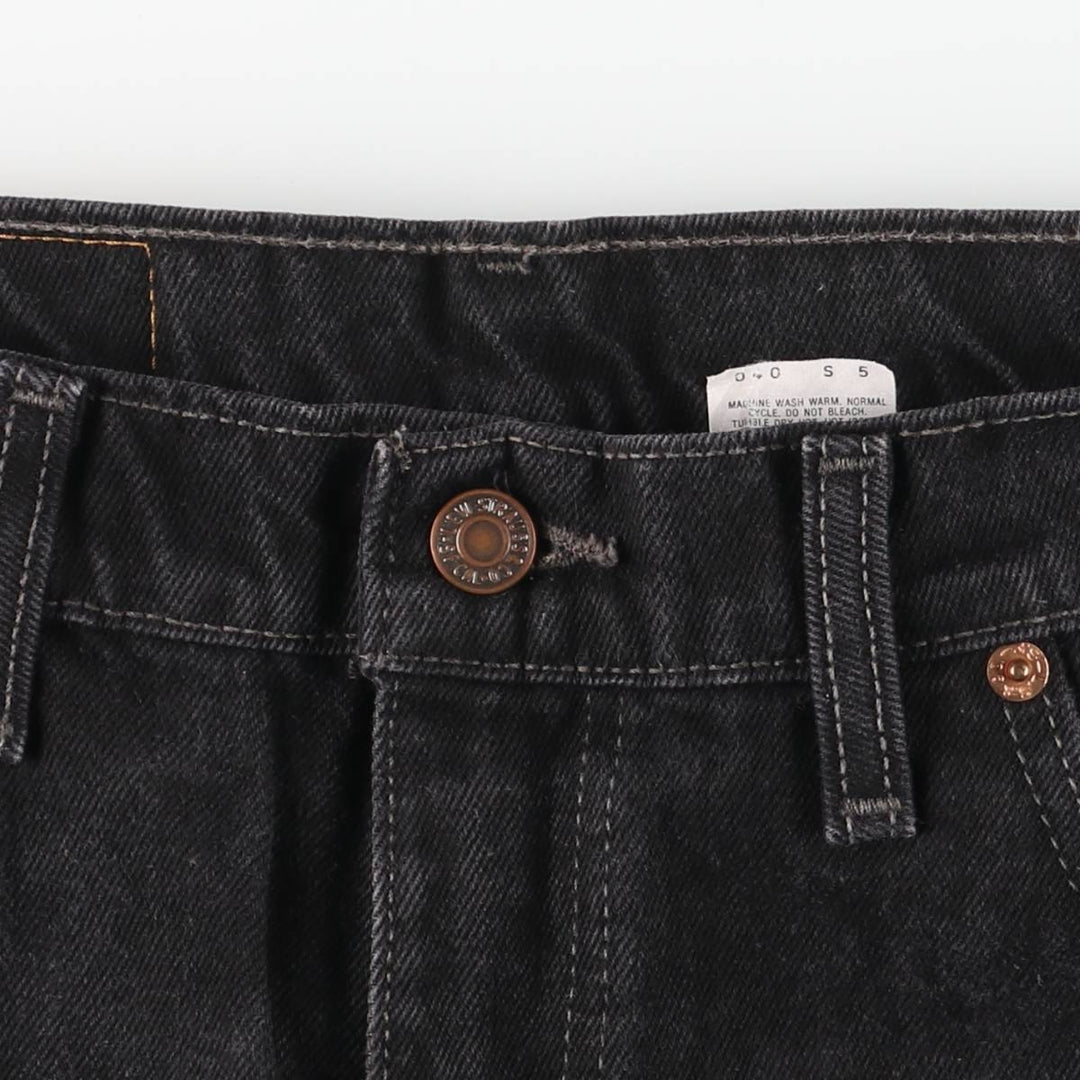90'S Levi's 505-0260 Black Denim Tapered Denim Pants, Made in Canada, Men's, Size W36, Vintage cotton black type Vintage Second Hand