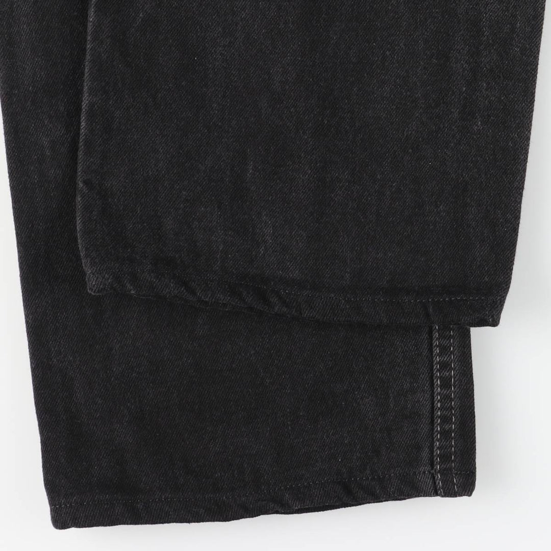 90'S Levi's 505-0260 Black Denim Tapered Denim Pants, Made in Canada, Men's, Size W36, Vintage cotton black type Vintage Second Hand