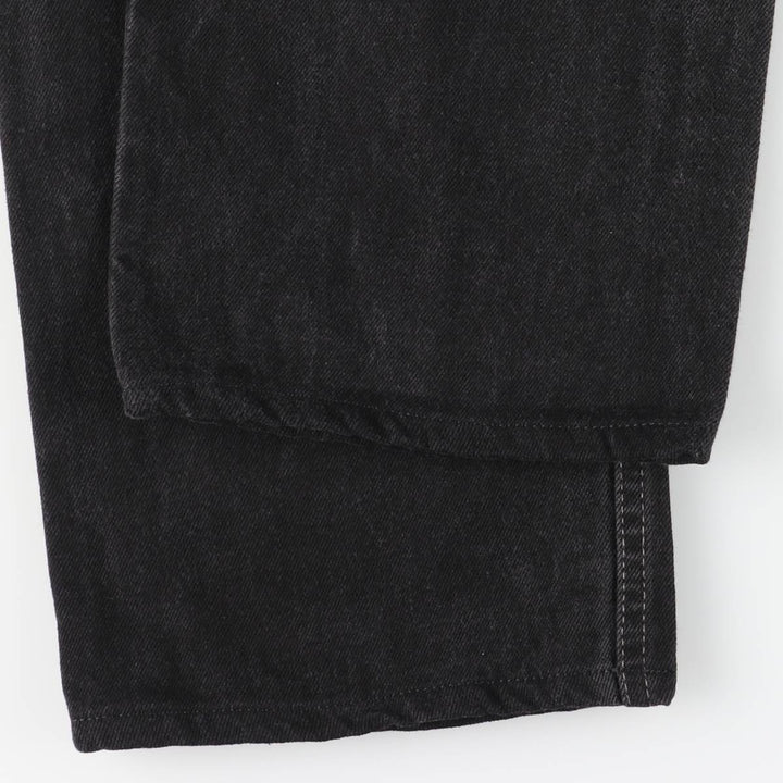 90'S Levi's 505-0260 Black Denim Tapered Denim Pants, Made in Canada, Men's, Size W36, Vintage cotton black type Vintage Second Hand