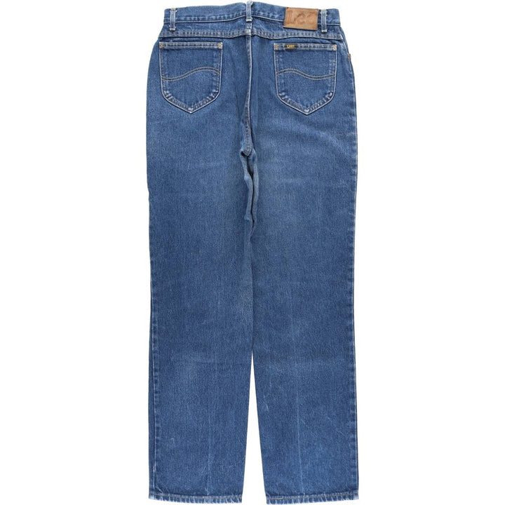 Vintage 1980'S Lee Riders tapered denim pants, made in the USA, women's size L (w30). cotton blue type Vintage Second Hand