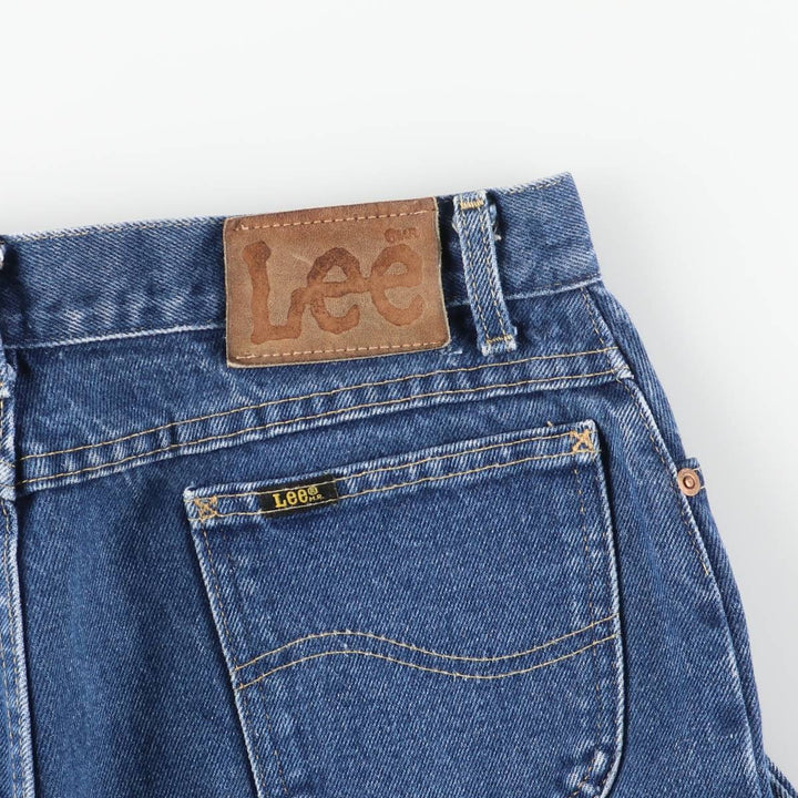 Vintage 1980'S Lee Riders tapered denim pants, made in the USA, women's size L (w30). cotton blue type Vintage Second Hand