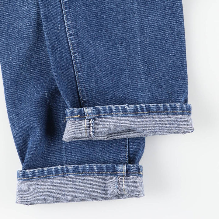 Vintage 1980'S Lee Riders tapered denim pants, made in the USA, women's size L (w30). cotton blue type Vintage Second Hand