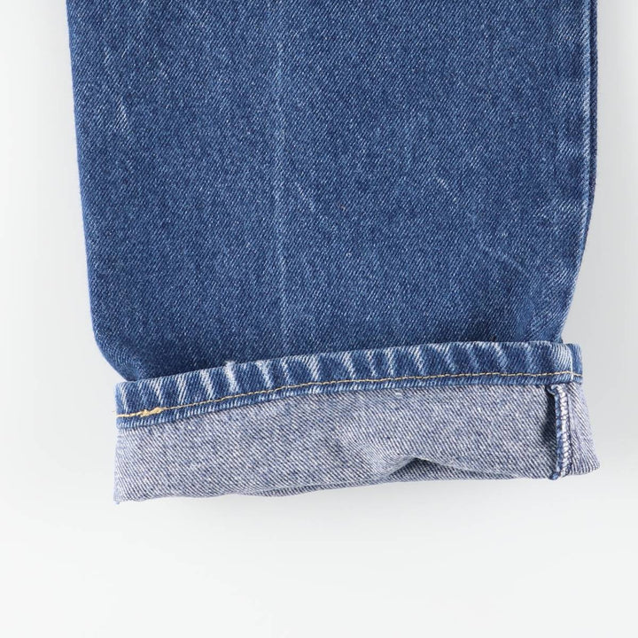 Vintage 1980'S Lee Riders tapered denim pants, made in the USA, women's size L (w30). cotton blue type Vintage Second Hand