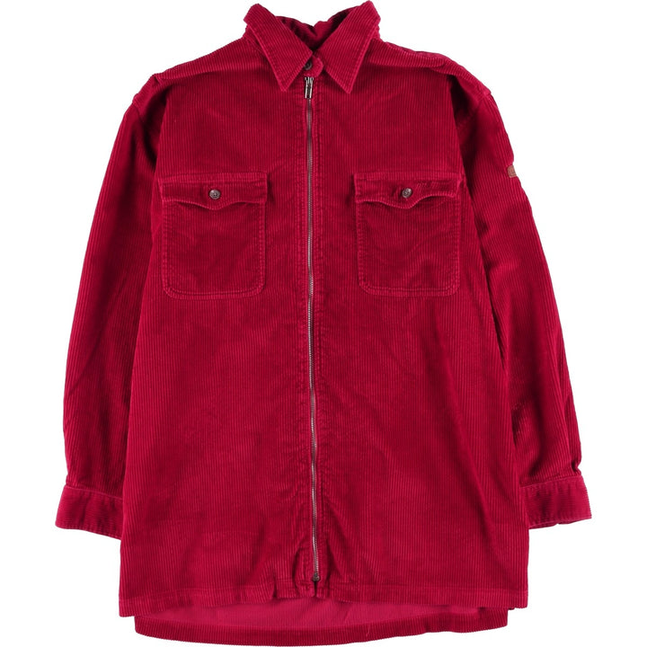 Ralph Lauren LAUREN Long Sleeve Corduroy Shirt, Women's Size L cotton red type Vintage Second Hand