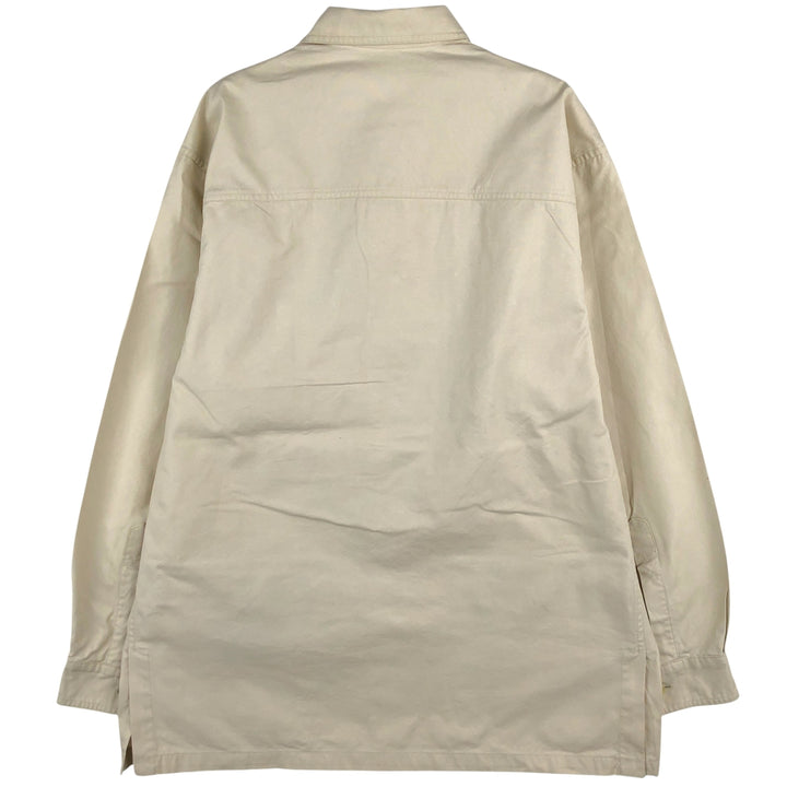 Burberry's cotton jacket, men's size XL cotton ivory Vintage Second Hand