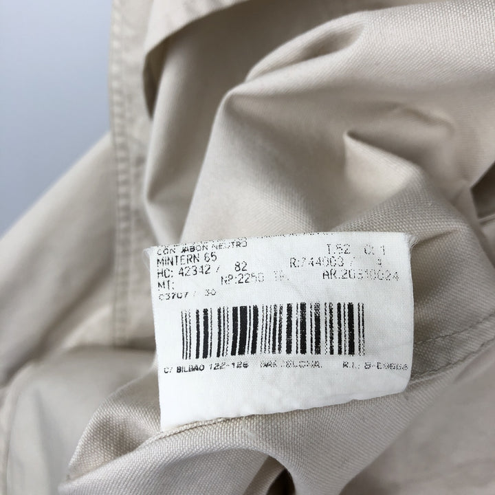 Burberry's cotton jacket, men's size XL cotton ivory Vintage Second Hand