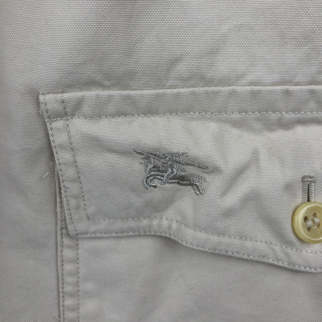 Burberry's cotton jacket, men's size XL cotton ivory Vintage Second Hand