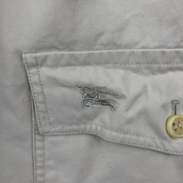 Burberry's cotton jacket, men's size XL cotton ivory Vintage Second Hand