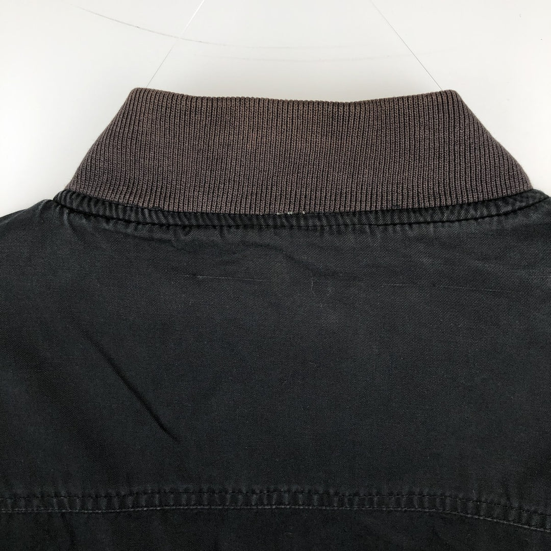 Marlboro Back Logo Reversible Cotton Blouson Men's Size L unclear black type Vintage Second Hand
