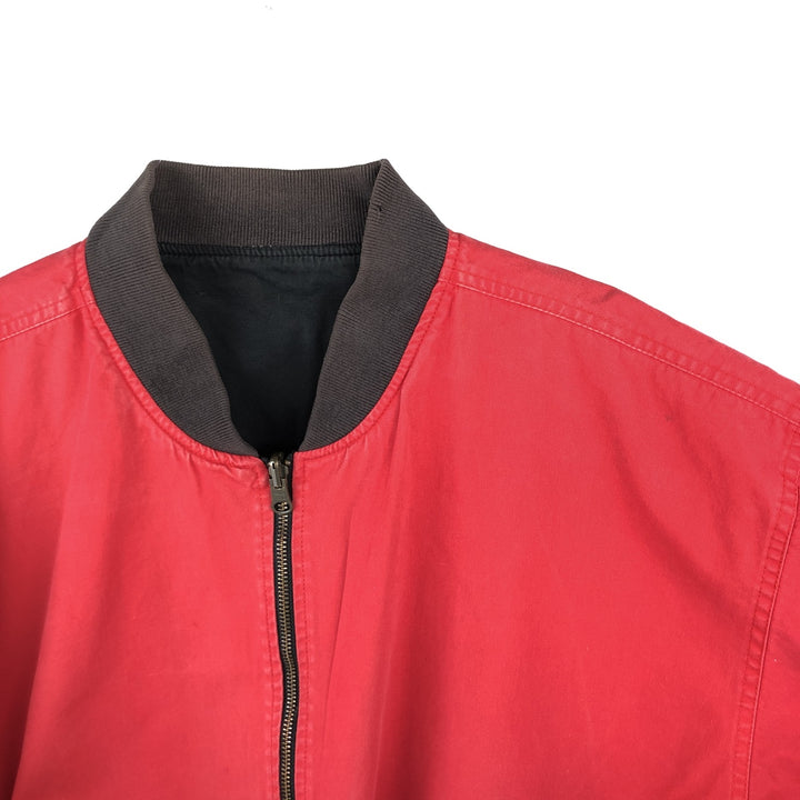 Marlboro Back Logo Reversible Cotton Blouson Men's Size L unclear black type Vintage Second Hand