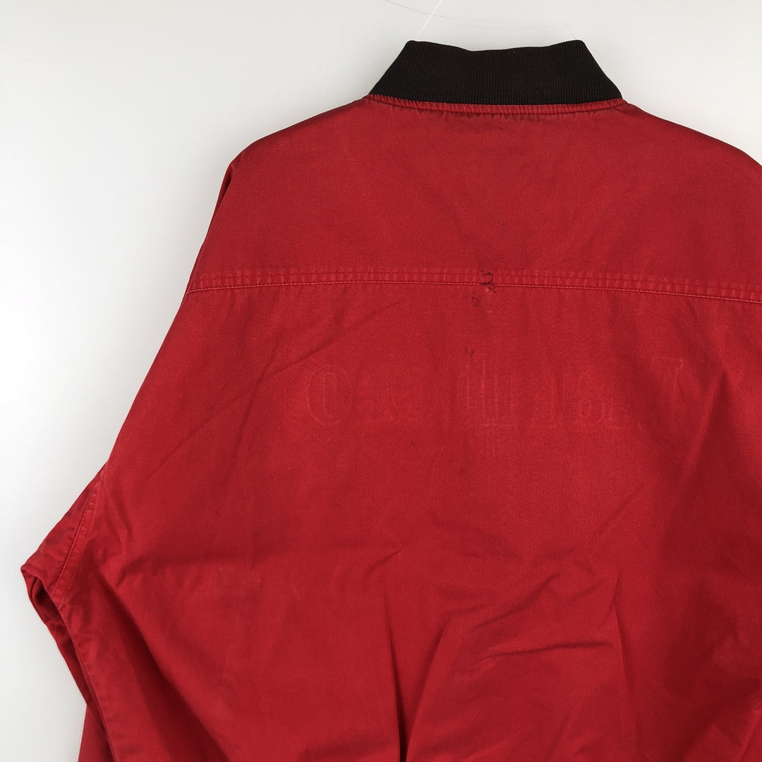 Marlboro Back Logo Reversible Cotton Blouson Men's Size L unclear black type Vintage Second Hand