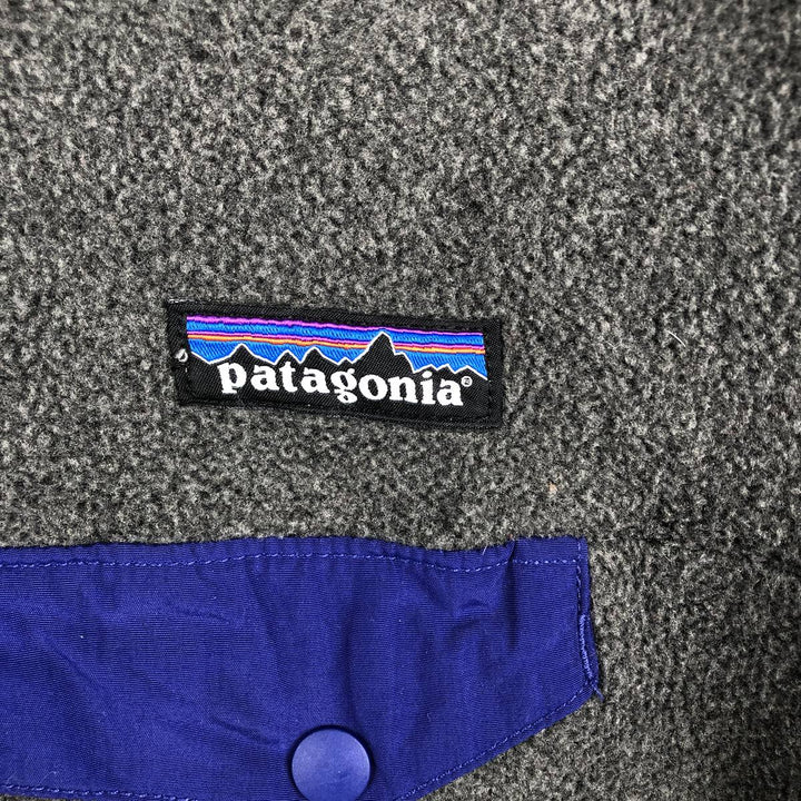 Patagonia Synchilla Snap-T 25450FA14 Half-Snap Fleece Pullover, Men's Size Medium polyester gray type Vintage Second Hand