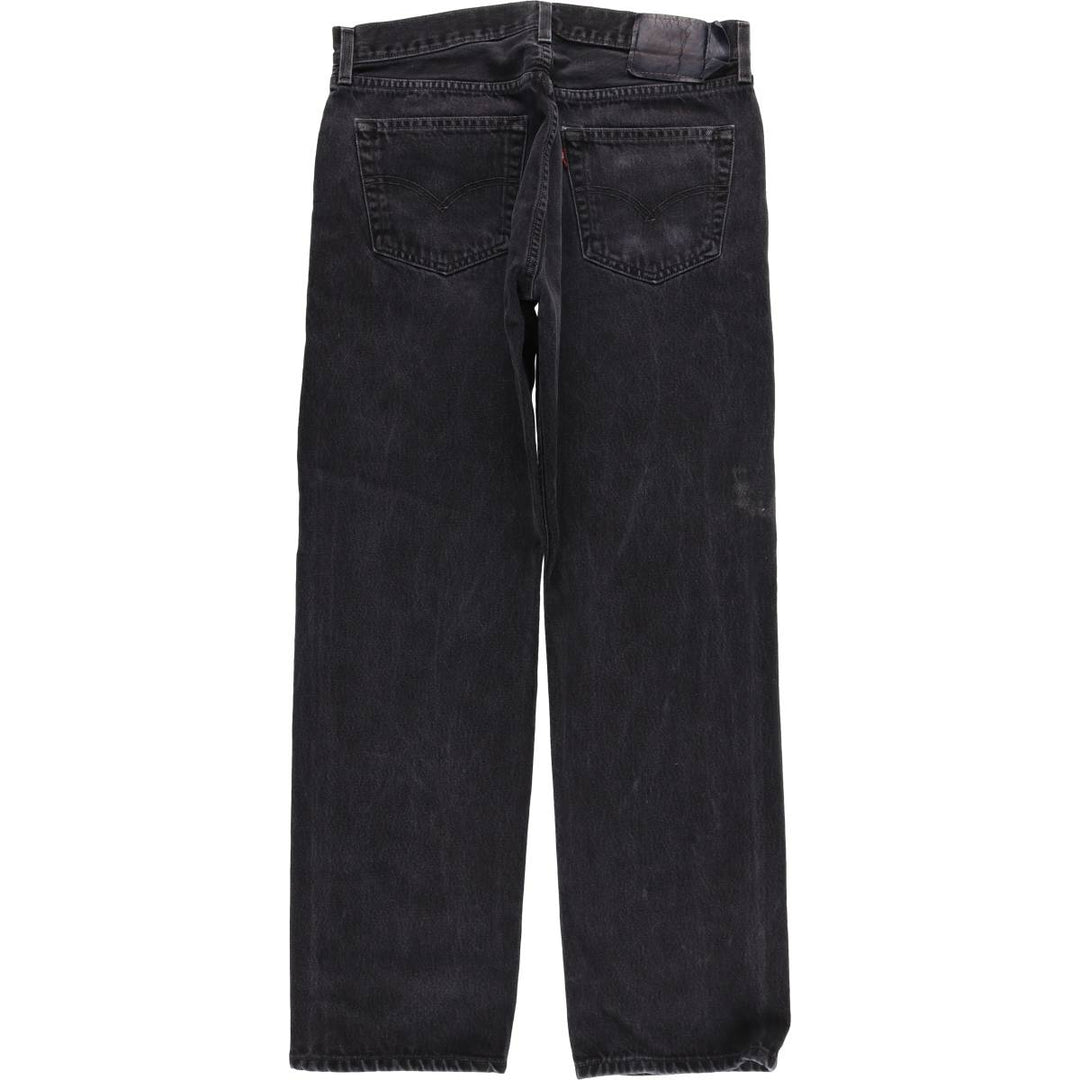2000'S Levi's 501-0660 Black Denim Straight Leg Denim Pants, Men's Size W33 cotton black type Vintage Second Hand