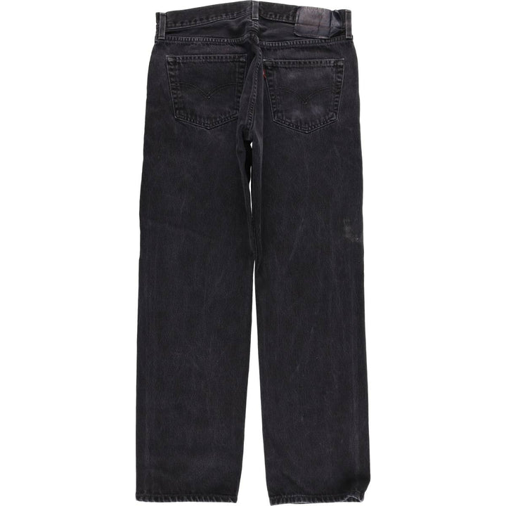 2000'S Levi's 501-0660 Black Denim Straight Leg Denim Pants, Men's Size W33 cotton black type Vintage Second Hand