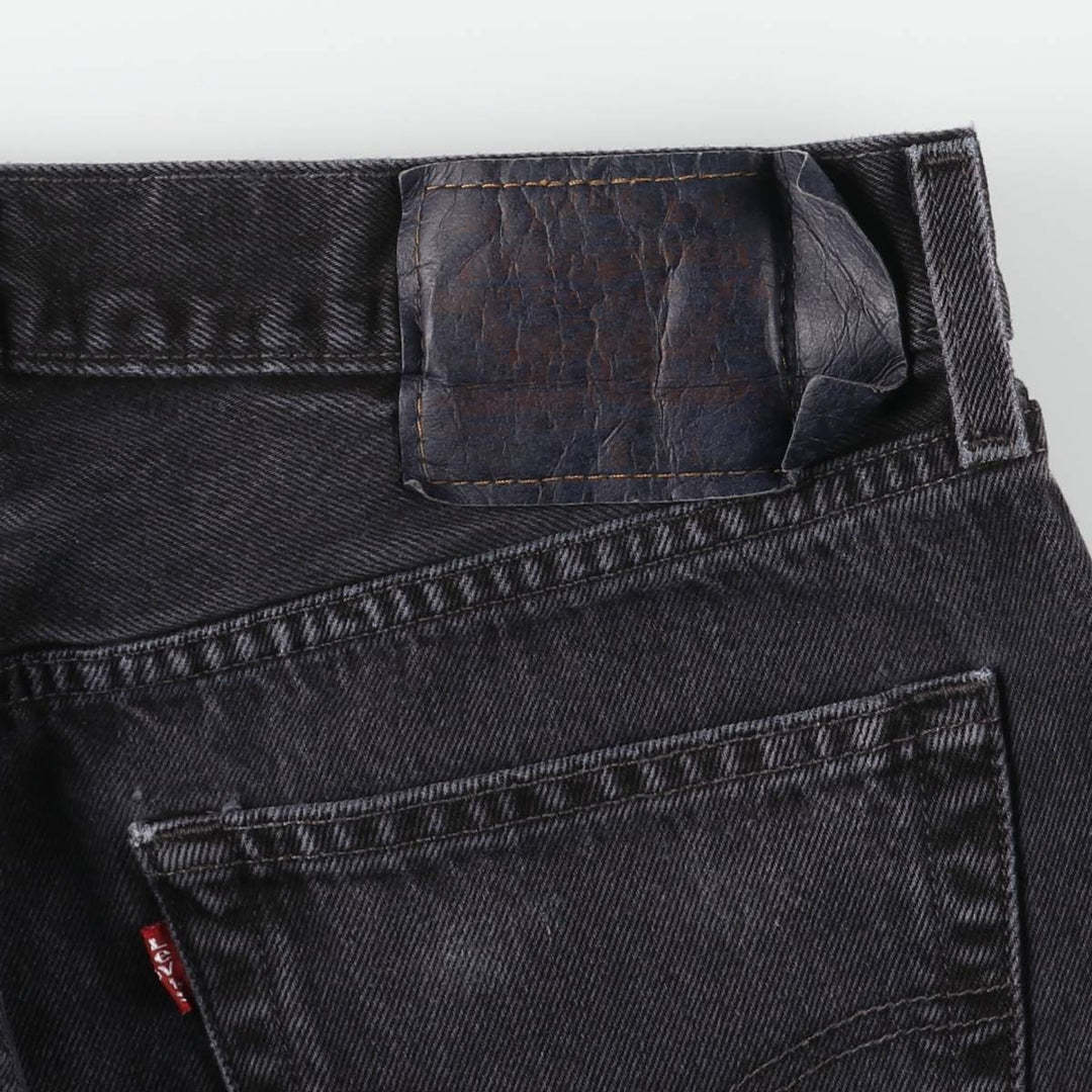2000'S Levi's 501-0660 Black Denim Straight Leg Denim Pants, Men's Size W33 cotton black type Vintage Second Hand