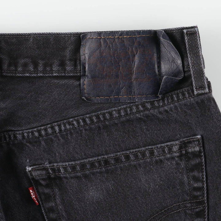 2000'S Levi's 501-0660 Black Denim Straight Leg Denim Pants, Men's Size W33 cotton black type Vintage Second Hand