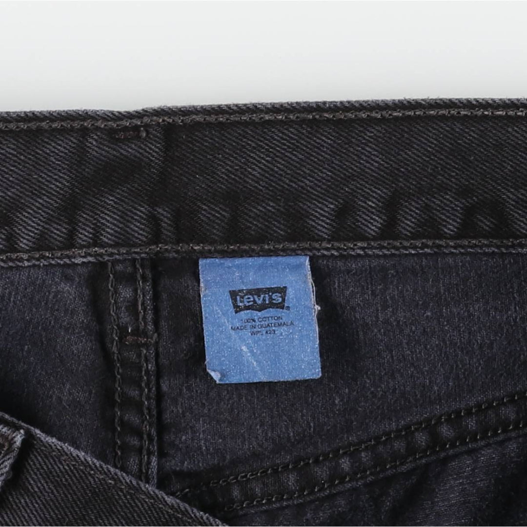 2000'S Levi's 501-0660 Black Denim Straight Leg Denim Pants, Men's Size W33 cotton black type Vintage Second Hand