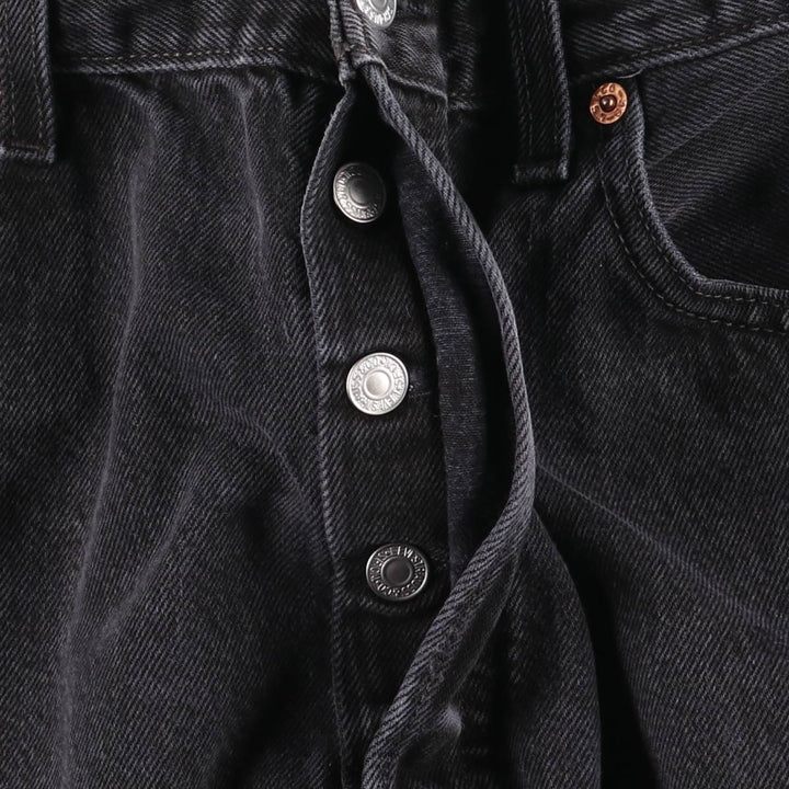 2000'S Levi's 501-0660 Black Denim Straight Leg Denim Pants, Men's Size W33 cotton black type Vintage Second Hand