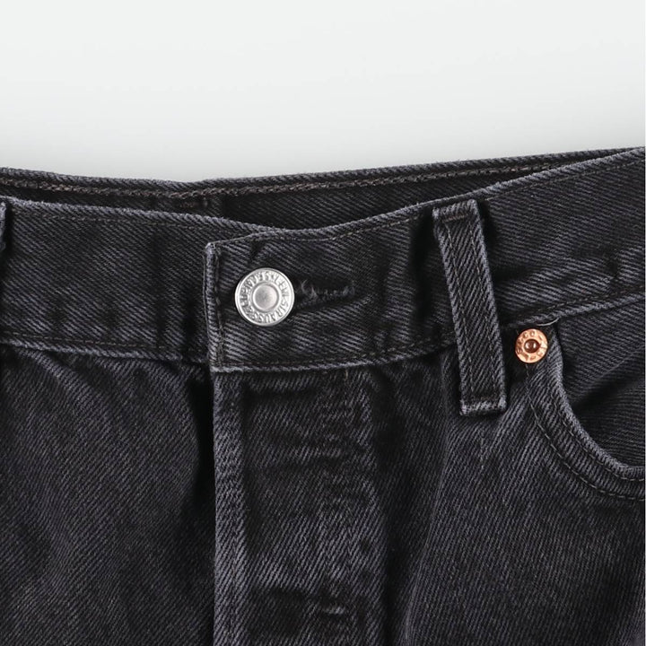 2000'S Levi's 501-0660 Black Denim Straight Leg Denim Pants, Men's Size W33 cotton black type Vintage Second Hand