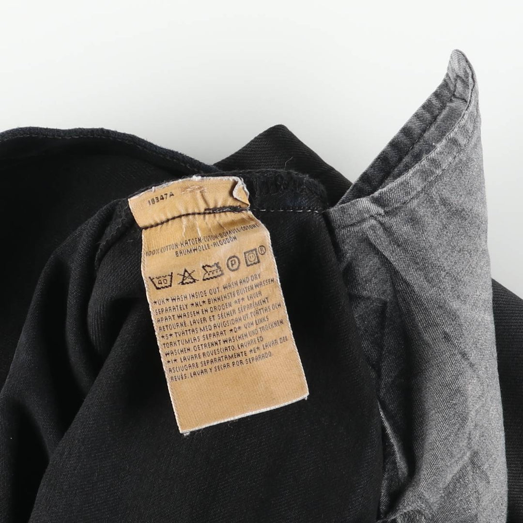 Levi's 501 Euro Model Black Denim Straight Denim Pants, Men's Size W33 cotton black type Vintage Second Hand