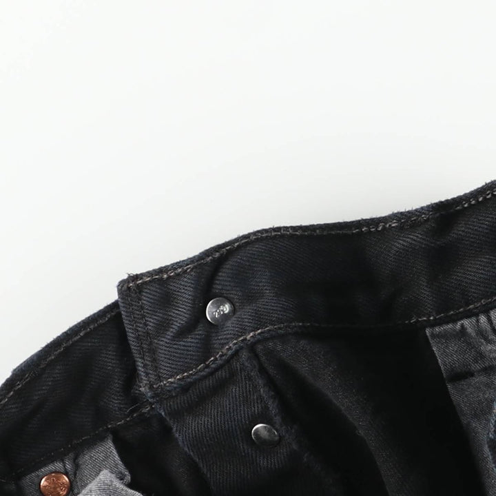 Levi's 501 Euro Model Black Denim Straight Denim Pants, Men's Size W33 cotton black type Vintage Second Hand