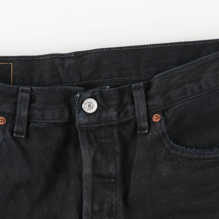 Levi's 501 Euro Model Black Denim Straight Denim Pants, Men's Size W33 cotton black type Vintage Second Hand