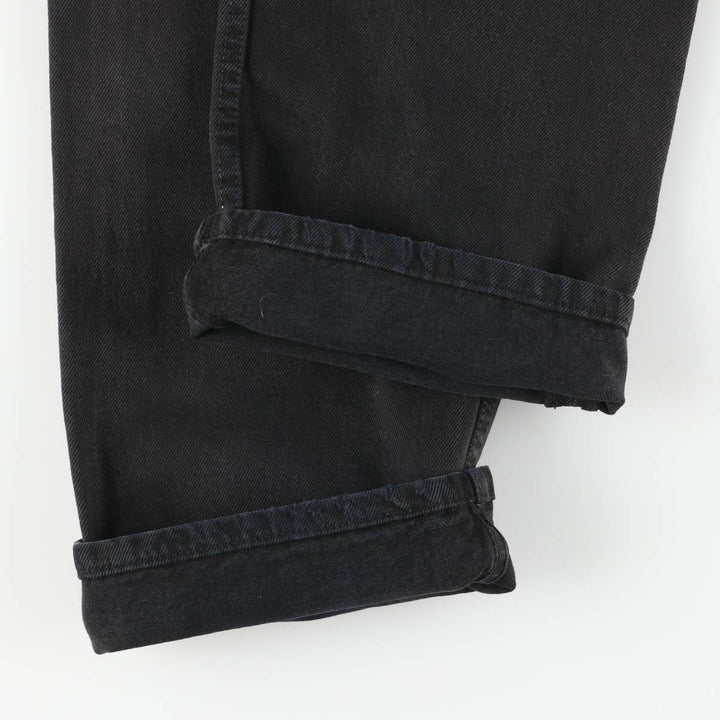 Levi's 501 Euro Model Black Denim Straight Denim Pants, Men's Size W33 cotton black type Vintage Second Hand