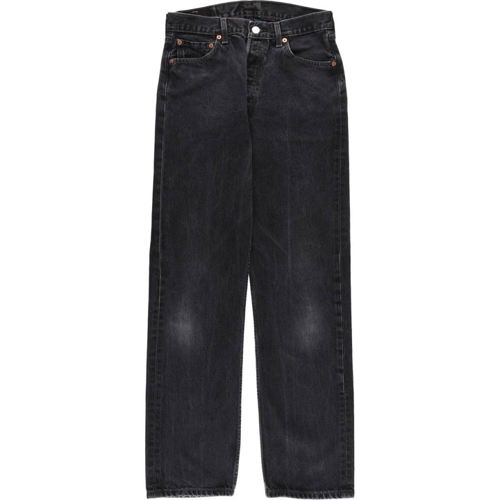 2000'S Levi's 501-0660 Black Denim Straight Leg Denim Pants, Men's Size W28 cotton black type Vintage Second Hand