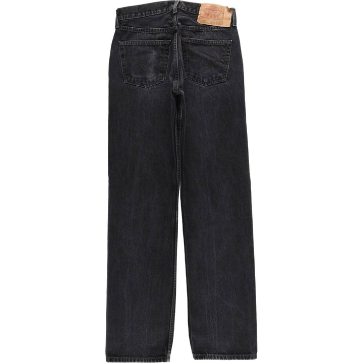 2000'S Levi's 501-0660 Black Denim Straight Leg Denim Pants, Men's Size W28 cotton black type Vintage Second Hand