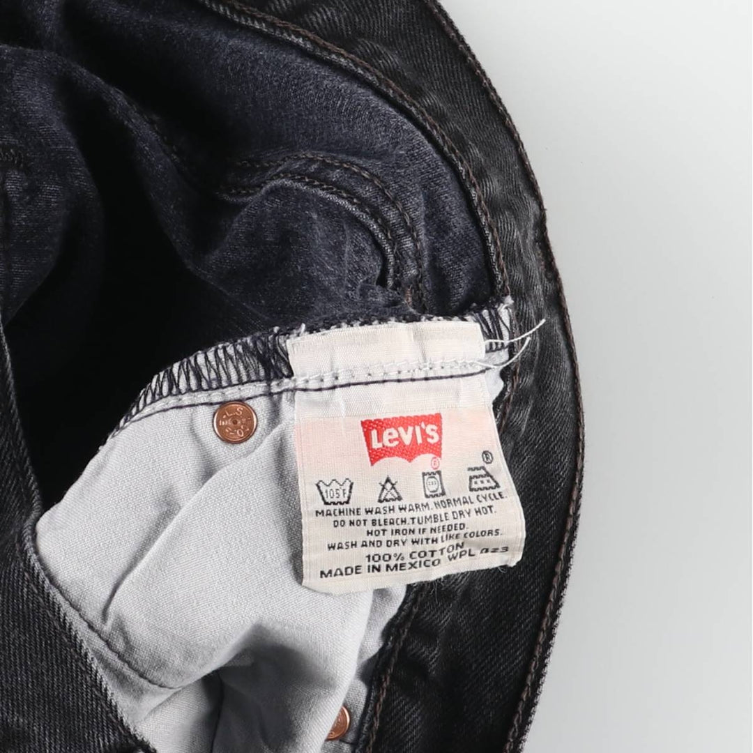 2000'S Levi's 501-0660 Black Denim Straight Leg Denim Pants, Men's Size W28 cotton black type Vintage Second Hand