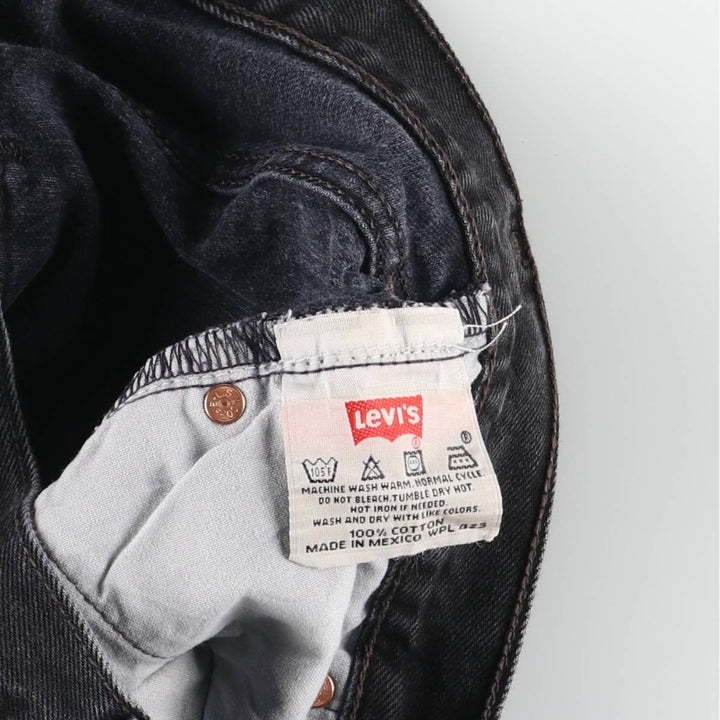 2000'S Levi's 501-0660 Black Denim Straight Leg Denim Pants, Men's Size W28 cotton black type Vintage Second Hand