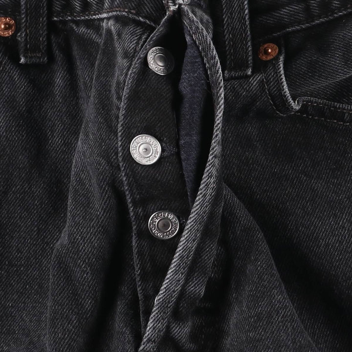 2000'S Levi's 501-0660 Black Denim Straight Leg Denim Pants, Men's Size W28 cotton black type Vintage Second Hand