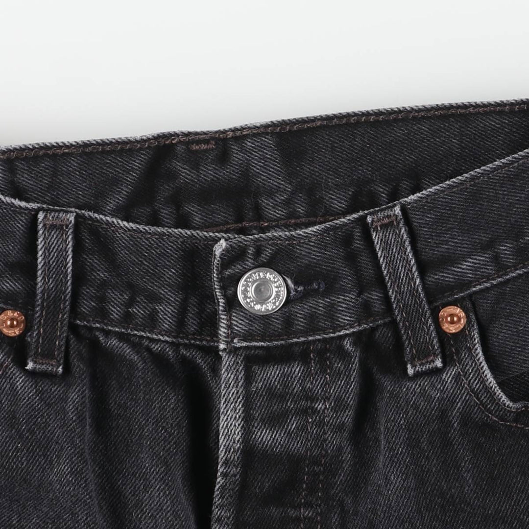 2000'S Levi's 501-0660 Black Denim Straight Leg Denim Pants, Men's Size W28 cotton black type Vintage Second Hand