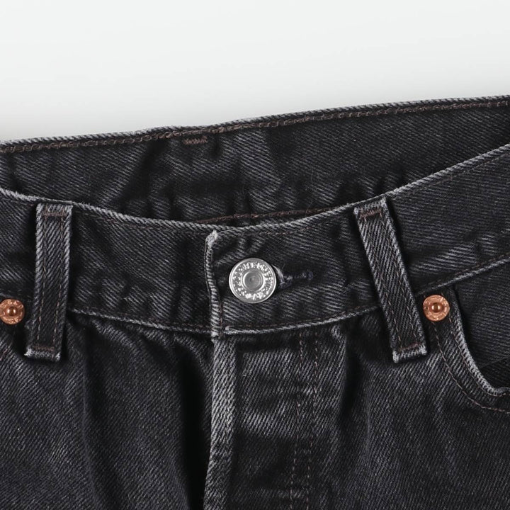 2000'S Levi's 501-0660 Black Denim Straight Leg Denim Pants, Men's Size W28 cotton black type Vintage Second Hand
