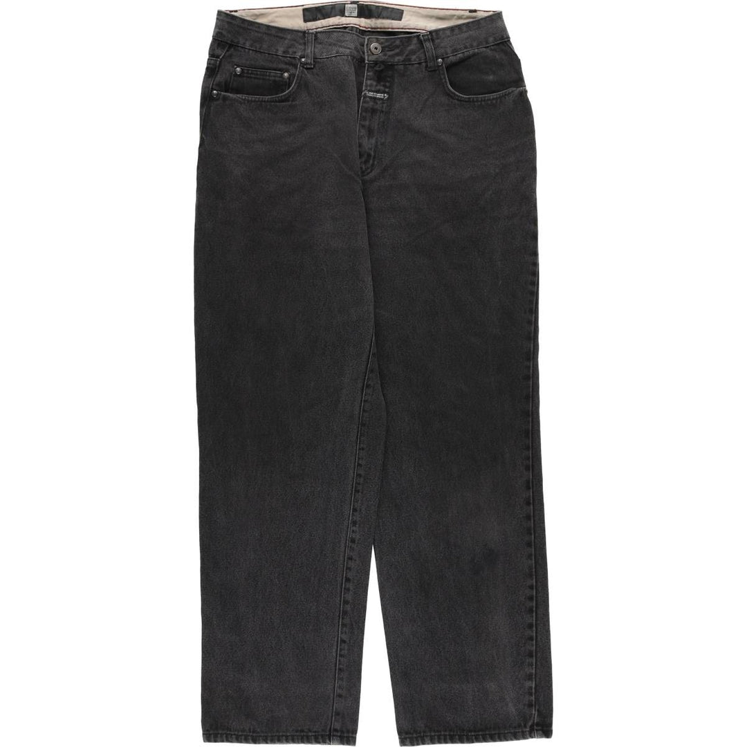 Marithe Francois Girbaud Men's Tapered Denim Pants in Black (Size W34) cotton black type Vintage Second Hand