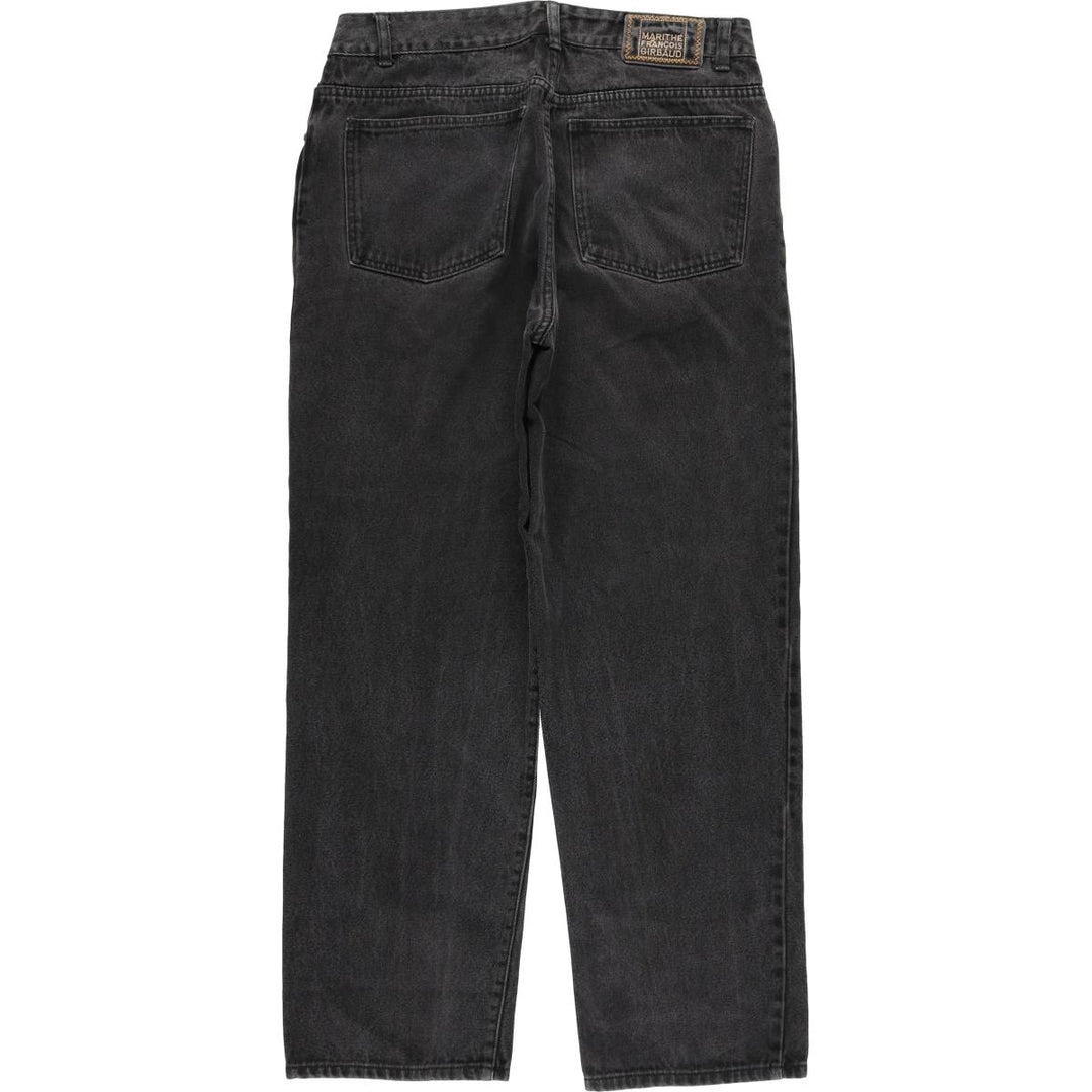 Marithe Francois Girbaud Men's Tapered Denim Pants in Black (Size W34) cotton black type Vintage Second Hand