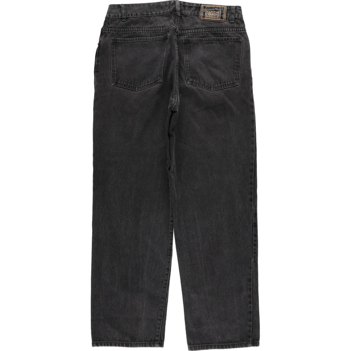 Marithe Francois Girbaud Men's Tapered Denim Pants in Black (Size W34) cotton black type Vintage Second Hand