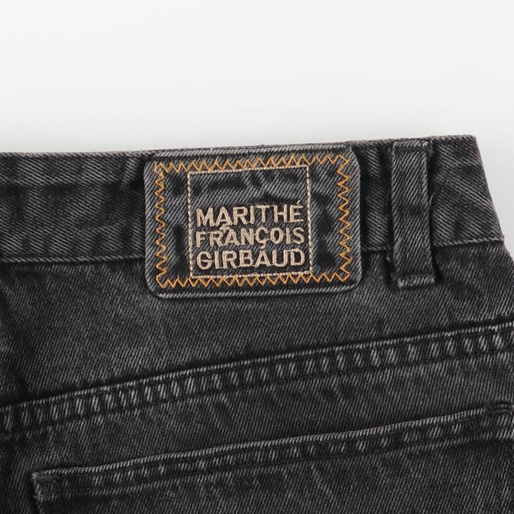 Marithe Francois Girbaud Men's Tapered Denim Pants in Black (Size W34) cotton black type Vintage Second Hand