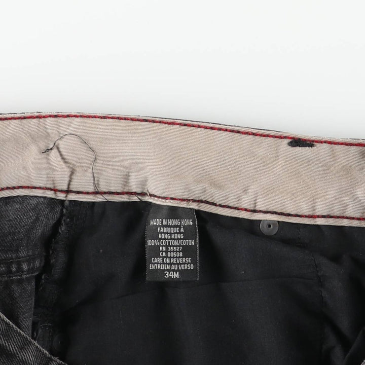 Marithe Francois Girbaud Men's Tapered Denim Pants in Black (Size W34) cotton black type Vintage Second Hand